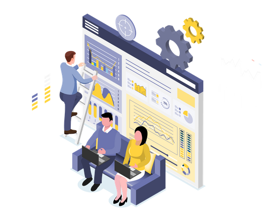 Gerenciamento de projetos  Ilustração
