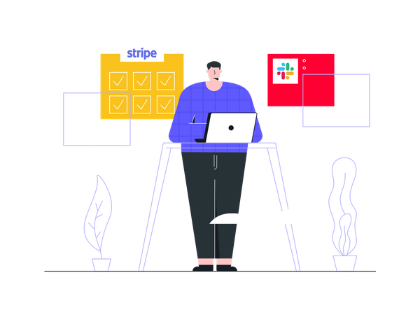 Gerenciamento de serviços  Illustration