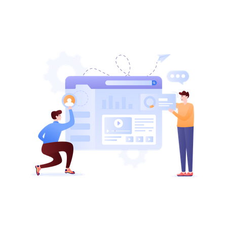 Gerenciamento de site  Illustration