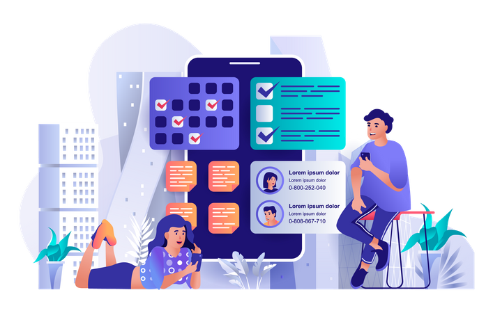 Gerenciamento de tarefas  Illustration