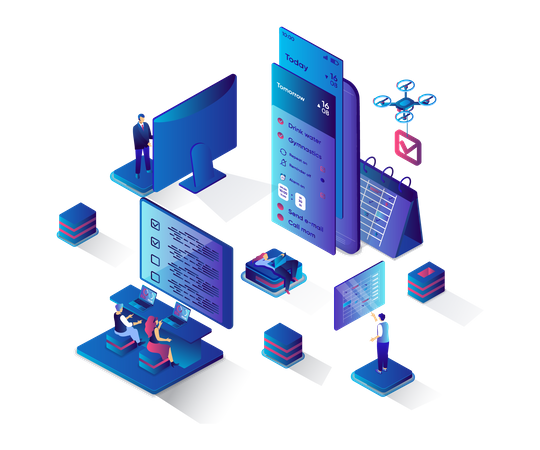 Gerenciamento de tarefas  Illustration