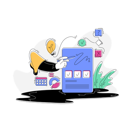 Gerenciamento de tarefas  Illustration