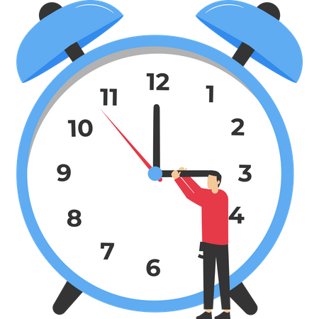 Gerenciamento de tempo de trabalho  Illustration