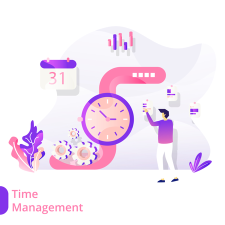 Gerenciamento de tempo  Illustration