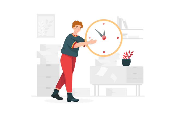 Gerenciamento de tempo  Illustration
