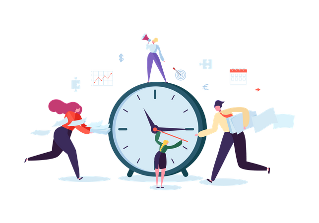 Gerenciamento de tempo  Illustration
