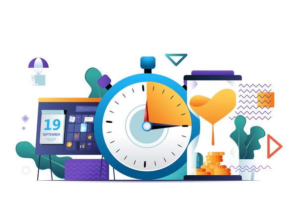 Gerenciamento de tempo  Illustration