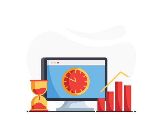 Gerenciamento de tempo  Illustration