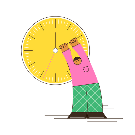 Gerenciamento de tempo  Ilustração
