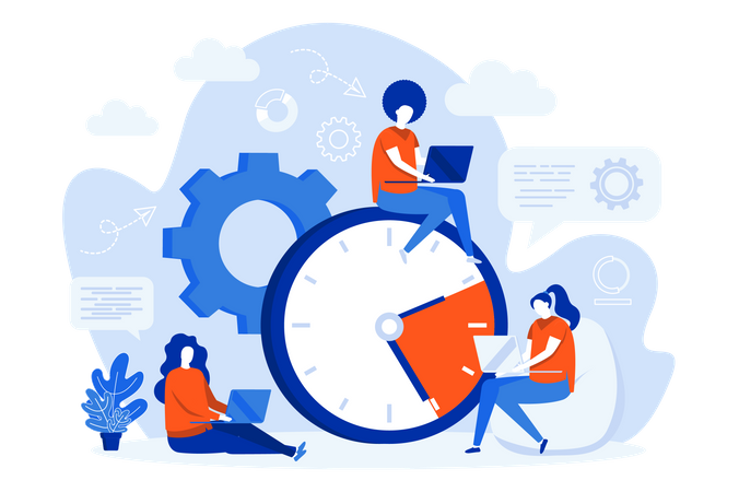 Gerenciamento de tempo  Illustration