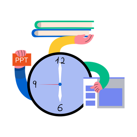 Gerenciamento de tempo  Illustration