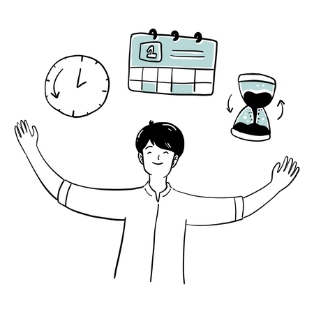 Gerenciamento de tempo  Illustration