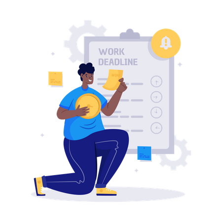 Gerenciamento de tempo  Illustration