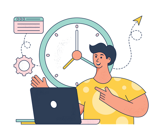 Gerenciamento de tempo  Illustration