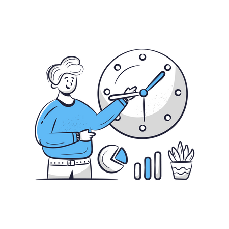 Gerenciamento de tempo  Illustration