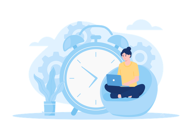 Gerenciamento de tempo  Illustration