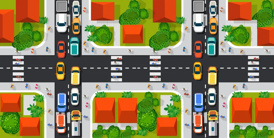 Gestão de tráfego  Ilustração