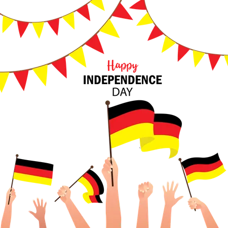 German independence day  Illustration