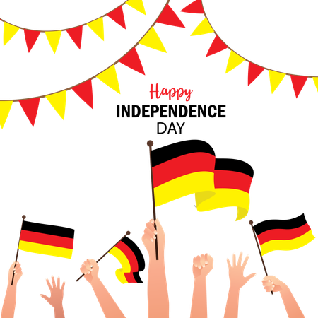 German independence day  Illustration