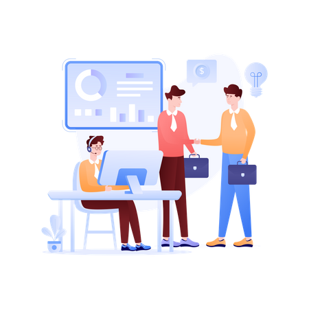 Geschäft  Illustration
