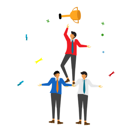 Geschäftlicher Erfolg  Illustration