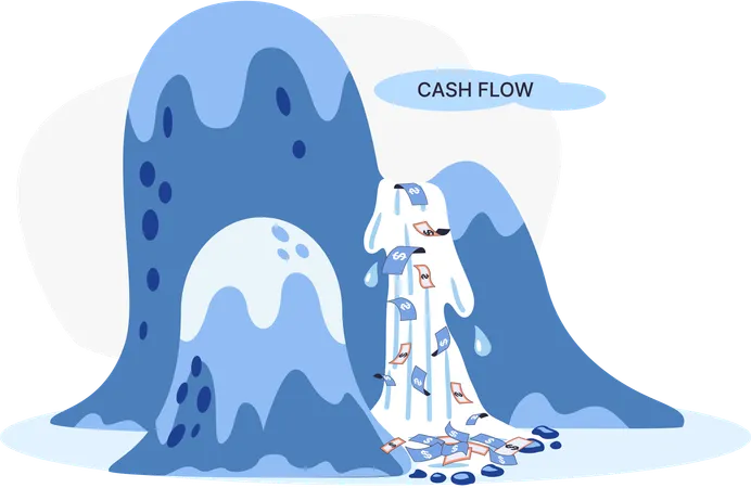 Cashflow aus Geschäftstätigkeit  Illustration