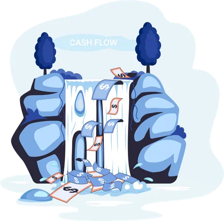 Cashflow aus Geschäftstätigkeit  Illustration