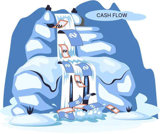 Cashflow aus Geschäftstätigkeit  Illustration