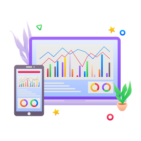 Wirtschaftsanalyse  Illustration