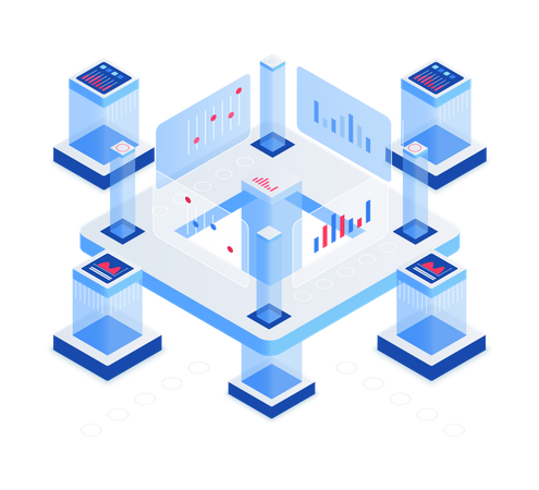 Geschäftsanalysediagramm  Illustration