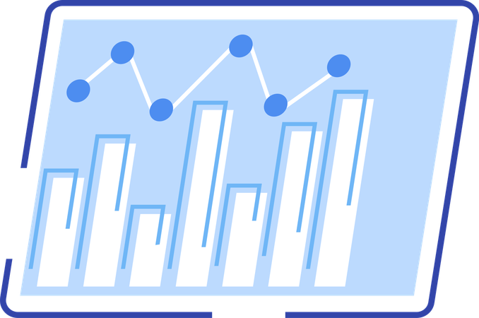 Geschäftsanalyse und -wachstum  Illustration