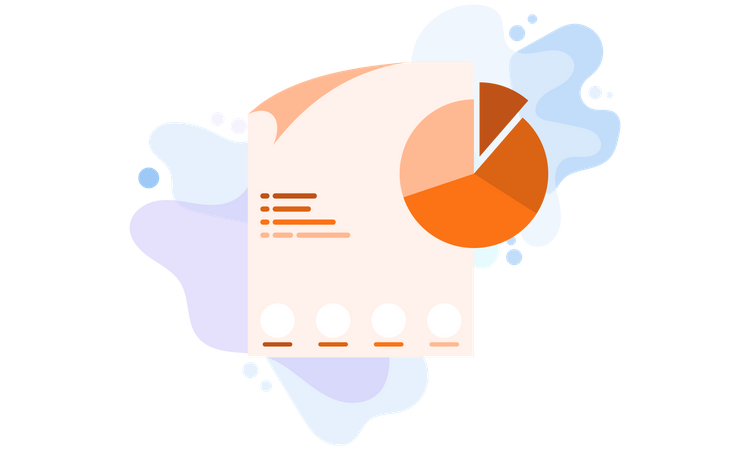 Geschäftsanalysebericht  Illustration