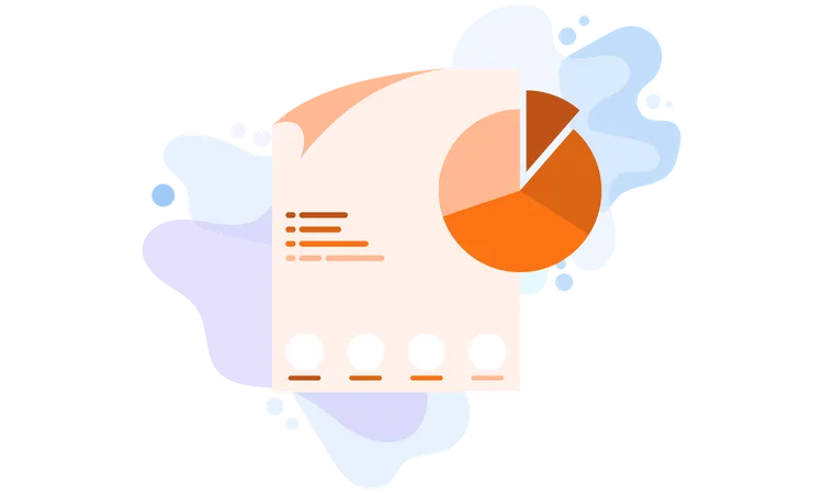 Geschäftsanalysebericht  Illustration