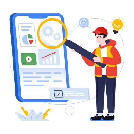 Geschäftsbetrieb  Illustration