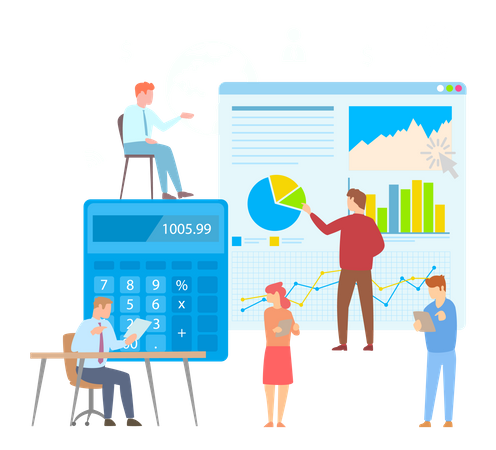 Geschäftsbudgetplanung  Illustration