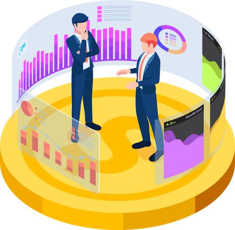 Geschäftsdatenanalyse  Illustration