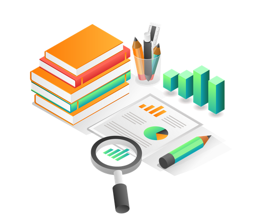 Geschäftsdatenanalyse  Illustration