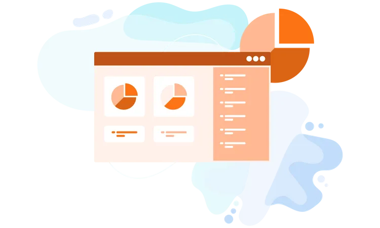 Geschäftsdatenanalyse  Illustration