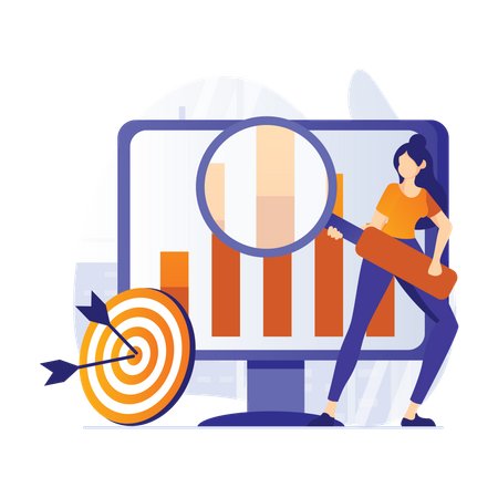 Geschäftsdatenanalyse  Illustration