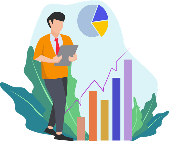 Geschäftsdatenanalyse  Illustration