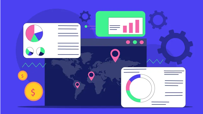 Geschäftsdatenanalyse  Illustration