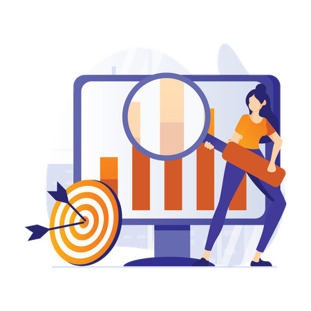 Geschäftsdatenanalyse  Illustration