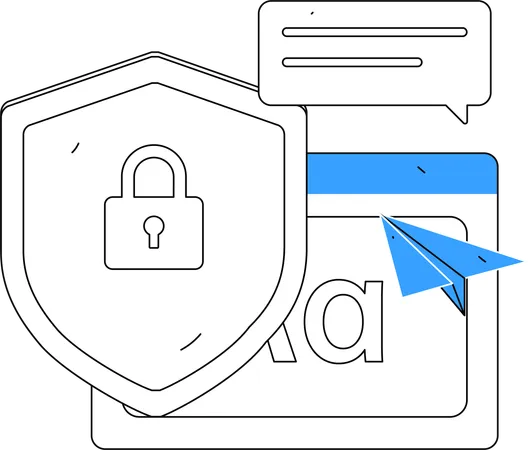 Sicherheit von Geschäftsdaten  Illustration