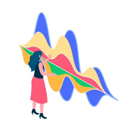 Visualisierung von Geschäftsdaten  Illustration