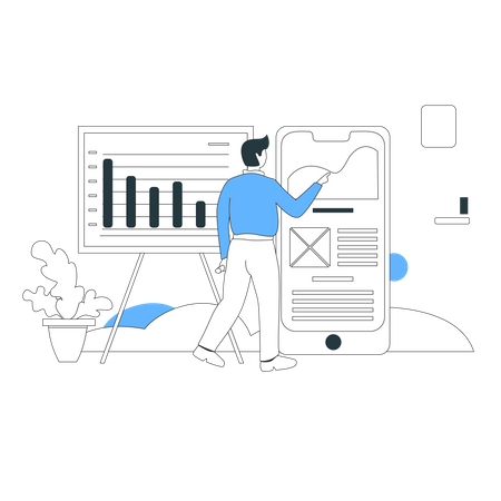 Geschäftsdiagramm  Illustration