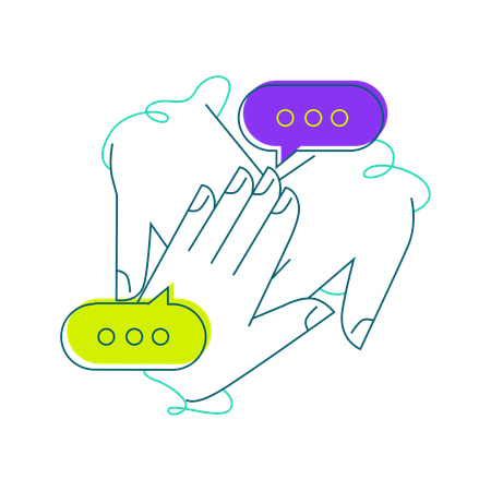 Geschäftsdiskussion  Illustration