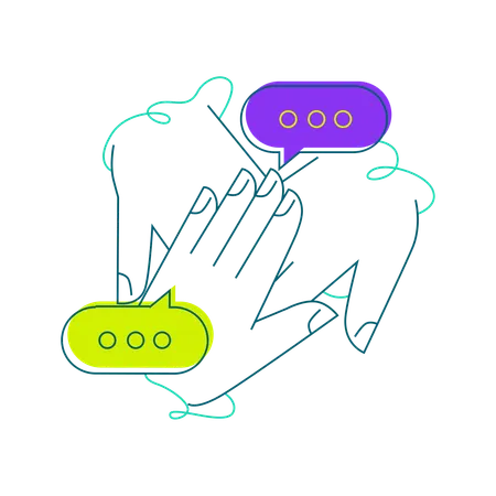 Geschäftsdiskussion  Illustration
