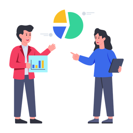 Geschäftsdiskussion  Illustration