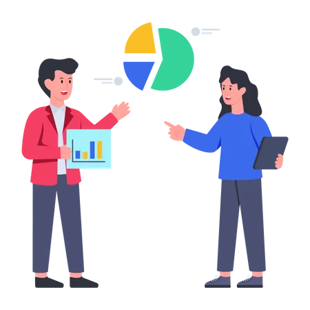 Geschäftsdiskussion  Illustration