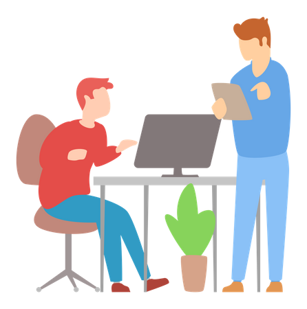 Geschäftsdiskussion  Illustration